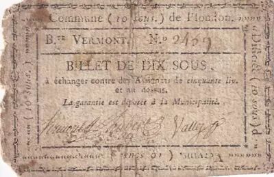Frankreich 10 Sous - Aisne - Plomion - 1792