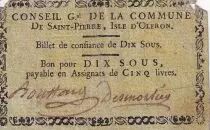 Frankreich 10 Sous - Charente-Maritime - �le d\'Ol�ron - 1792 - VG to F