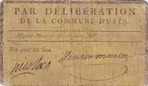 Frankreich 10 Sous - Gard - Commune de Uz&egrave;s - 1791