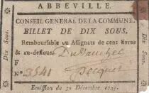 Frankreich 10 sous - Somme - Abbeville County Council - 1791