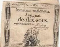 Frankreich 10 Sous - Women - phygian cap - 23-05-1793 - Sign. Guyon - S&eacute;rie 889
