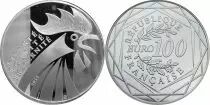 Frankreich 100 Euros Rooster 1st Type - 2014 - Silver - Proof