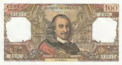 Frankreich 100 F Corneille - J.790 - 1974