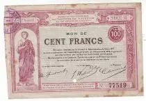 Frankreich 100 F Maubeuge-Et-Solre Perfor&eacute;