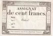 Frankreich 100 Francs - 18 Nivose An III - (07.01.1795) - Sign. Dubra - Serial 1611 - P.78