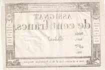 Frankreich 100 Francs - 18 Nivose An III - (07.01.1795) - Sign. Dubra - Serial 1611 - P.78