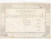 Frankreich 100 Francs - 18 Nivose An III - (07.01.1795) - Sign. Emery - P.A.78 - Serial 640