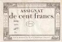 Frankreich 100 Francs - 18 Nivose An III - (07.01.1795) - Sign. Emery - Serial 1611 - P.78