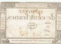 Frankreich 100 Francs - 18 Nivose An III - (07.01.1795) - Sign. Emery - Serial 409