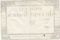 Frankreich 100 Francs - 18 Nivose An III - (07.01.1795) - Sign. Fere - Serial 1071