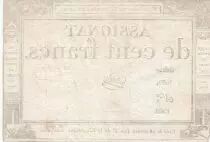 Frankreich 100 Francs - 18 Nivose An III - (07.01.1795) - Sign. Godet - P.A.78 - Serial 1692