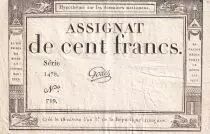 Frankreich 100 Francs - 18 Nivose An III - (07.01.1795) - Sign. Godet - Serial 1478 - P.78