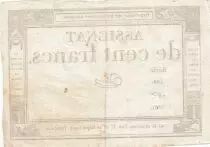 Frankreich 100 Francs - 18 Nivose An III - (07.01.1795) - Sign. Guyot - Serial 588