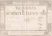 Frankreich 100 Francs - 18 Nivose An III - (07.01.1795) - Sign. Haze - Serial 461 - P.78