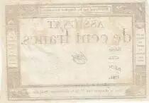 Frankreich 100 Francs - 18 Nivose An III - (07.01.1795) - Sign. Haze - Serial 4799