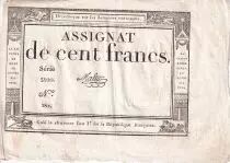 Frankreich 100 Francs - 18 Nivose An III - (07.01.1795) - Sign. Lassia - Serial  84