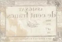 Frankreich 100 Francs - 18 Nivose An III - (07.01.1795) - Sign. Le Noble - Serial 1713