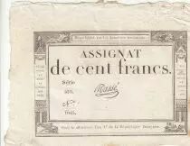Frankreich 100 Francs - 18 Nivose An III - (07.01.1795) - Sign. Le Noble - Serial 2632