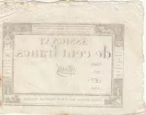 Frankreich 100 Francs - 18 Nivose An III - (07.01.1795) - Sign. Le Noble - Serial 2632