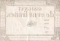 Frankreich 100 Francs - 18 Nivose An III - (07.01.1795) - Sign. Lehord - Serial 3420 - P.78