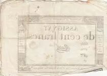Frankreich 100 Francs - 18 Nivose An III - (07.01.1795) - Sign. Oudry - Serial 3920