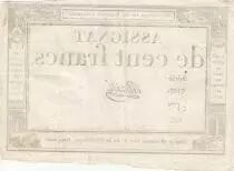 Frankreich 100 Francs - 18 Nivose An III - (07.01.1795) - Sign. Oudry - Serial 3920