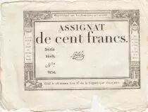 Frankreich 100 Francs - 18 Nivose An III - (07.01.1795) - Sign. Oudry - Serial 3920