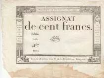 Frankreich 100 Francs - 18 Nivose An III - (07.01.1795) - Sign. Oudry - Serial 3920