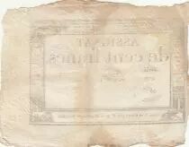 Frankreich 100 Francs - 18 Nivose An III - (07.01.1795) - Sign. Oudry - Serial 3920