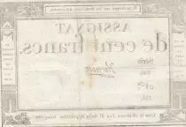 Frankreich 100 Francs - 18 Nivose An III - (07.01.1795) - Sign. Oudry - Serial 3920