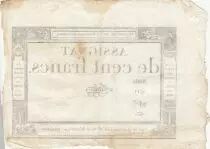 Frankreich 100 Francs - 18 Nivose An III - (07.01.1795) - Sign. Oudry - Serial 3920