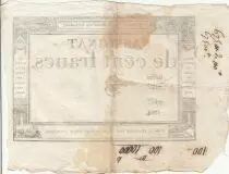 Frankreich 100 Francs - 18 Nivose An III - (07.01.1795) - Sign. Oudry - Serial 3920