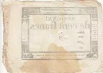Frankreich 100 Francs - 18 Nivose An III - (07.01.1795) - Sign. Oudry - Serial 3920