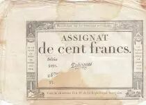 Frankreich 100 Francs - 18 Nivose An III - (07.01.1795) - Sign. Oudry - Serial 3920