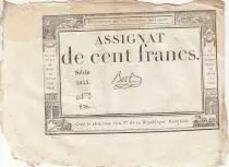 Frankreich 100 Francs - 18 Nivose An III - (07.01.1795) - Sign. Oudry - Serial 3920