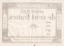 Frankreich 100 Francs - 18 Nivose An III - (07.01.1795) - Sign. Pierre - Serial 1092
