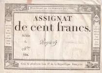 Frankreich 100 Francs - 18 Nivose An III - (07.01.1795) - Sign. Vorgier - P.78