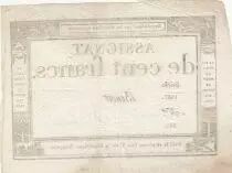 Frankreich 100 francs - 18 Nivose An III - 1794 - Sign. Benoit - Serial 1587
