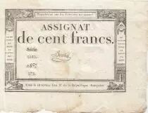 Frankreich 100 francs - 18 Nivose An III - 1794 - Sign. Bouly - Serial 5519