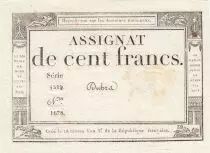 Frankreich 100 francs - 18 Nivose An III - 1794 - Sign. Dubra - Serial 5519