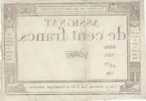 Frankreich 100 francs - 18 Nivose An III - 1794 - Sign. Gautry - Serial 1893