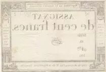 Frankreich 100 francs - 18 Nivose An III - 1794 - Sign. Gibier - Serial 40