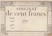 Frankreich 100 francs - 18 Nivose An III - 1794 - Sign. Haze - Serial 5484