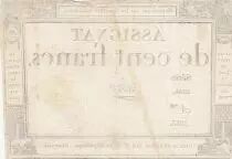 Frankreich 100 francs - 18 Nivose An III - 1794 - Sign. Oudry - Serial 2246