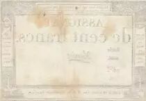 Frankreich 100 francs - 18 Nivose An III - 1794 - Sign. Varnier - Serial 4466