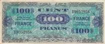 Frankreich 100 Francs - Allied Military Currency - 1944 - Serial 8 - P.123