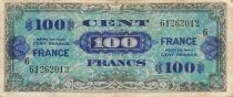 Frankreich 100 Francs - Allied Military Currency - 1945 - Serial 6