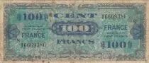 Frankreich 100 Francs - Allied Military Currency - 1945 - Serial 8 - F