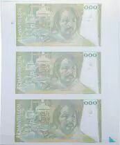 Frankreich 100 Francs - Balzac 1980 - No cut sheet with watermark - UNC