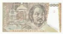 Frankreich 100 Francs - Balzac 1980 - Proof recto verso with watermark, signature, serial A.001 - Echantillon -